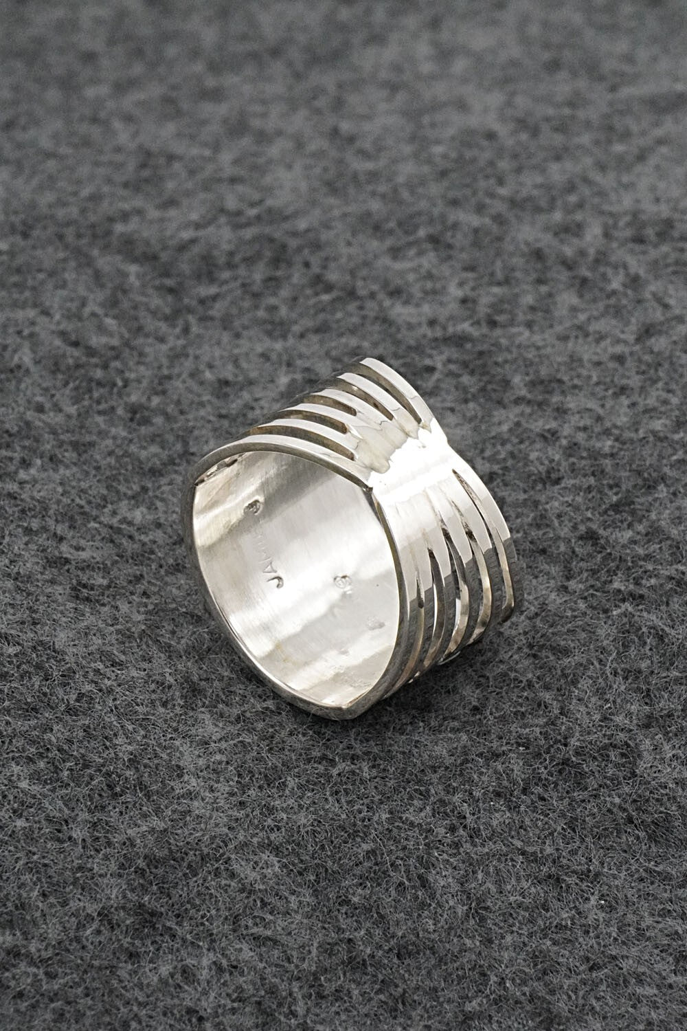 White Buffalo & Sterling Silver Ring - Jamie Johnson - Size 8