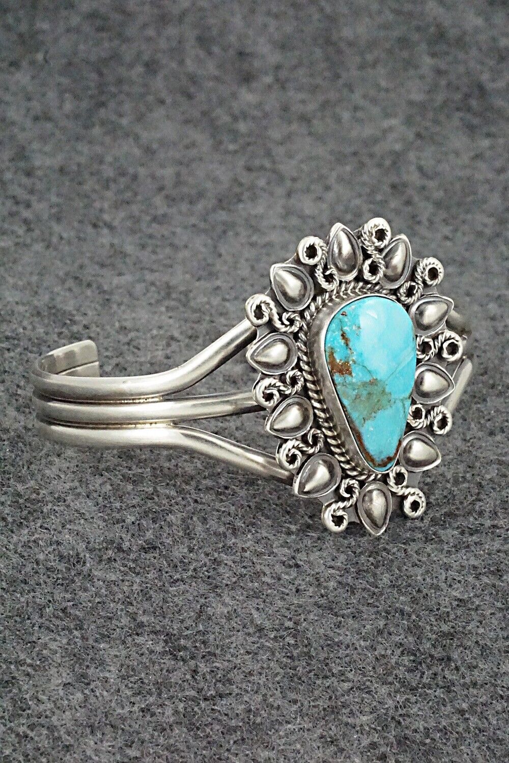 Turquoise & Sterling Silver Bracelet - Derrick Gordon