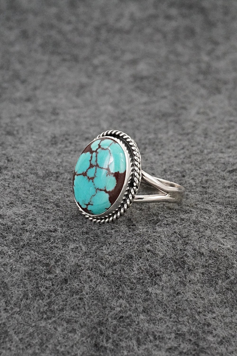 Turquoise & Sterling Silver Ring - Eugene Gruber - Size 7