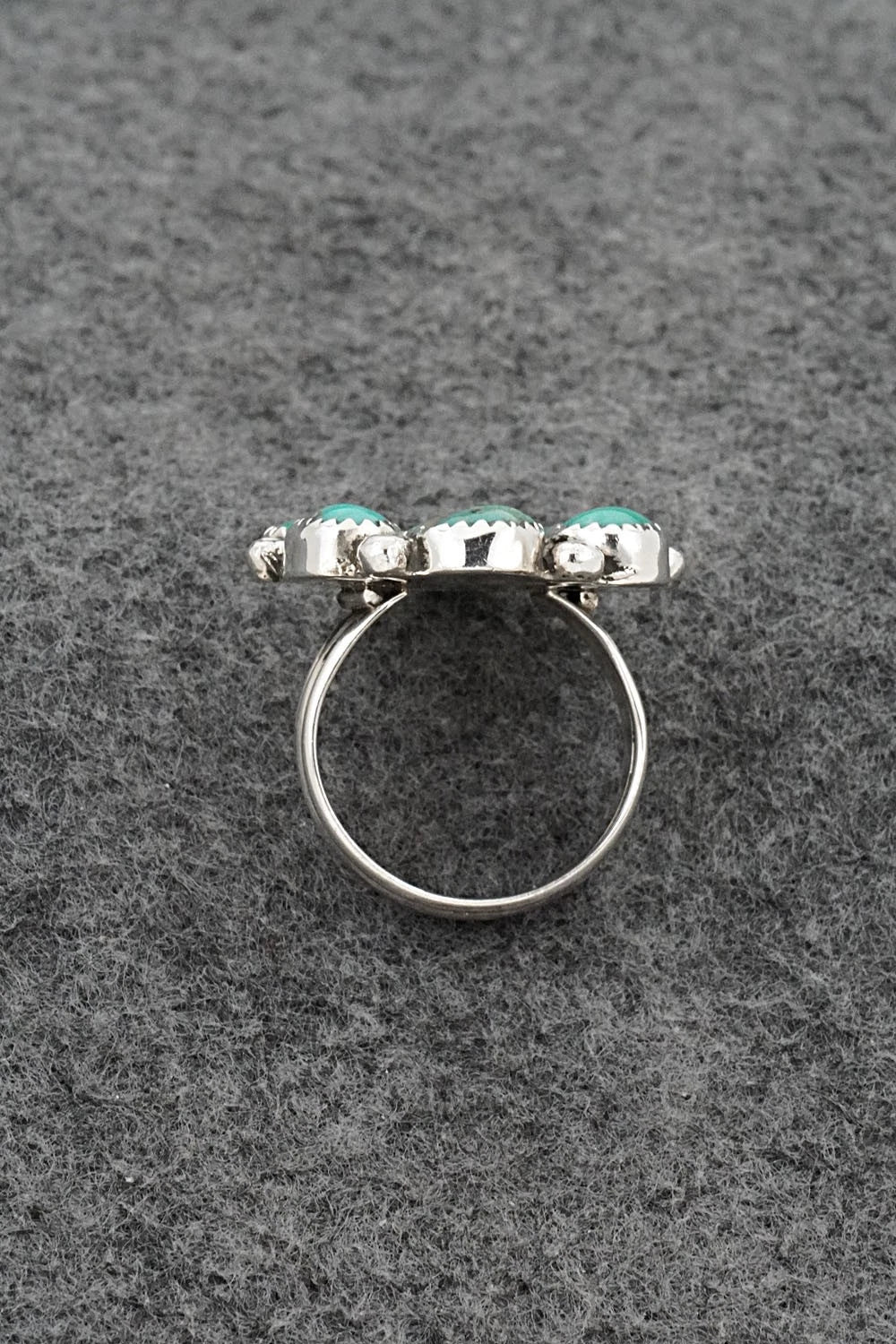 Turquoise & Sterling Silver Ring - Priscilla Reeder - Size 8.5