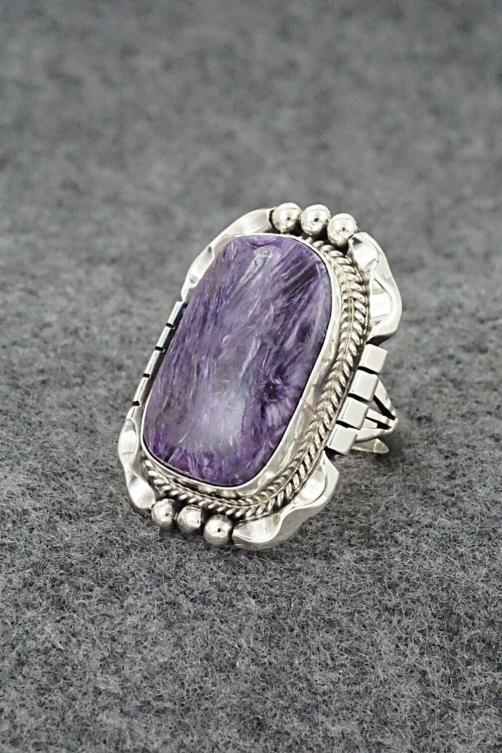 Charoite & Sterling Silver Ring - Samuel Yellowhair - Size 6