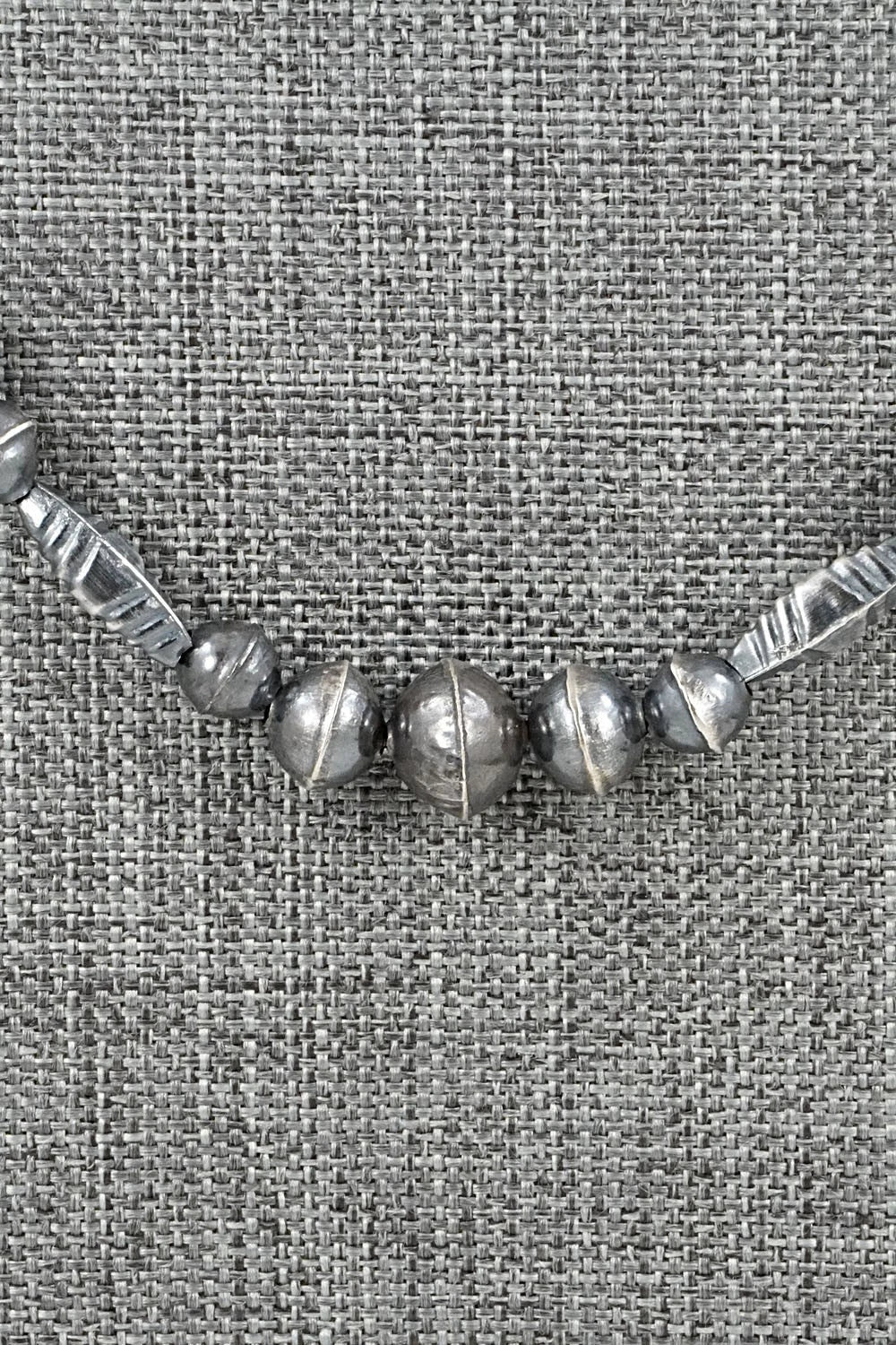 Sterling Silver Navajo Pearl Necklace 20" - Vintage