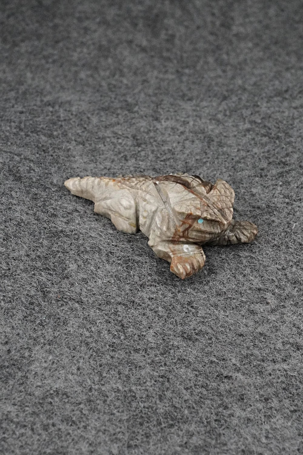 Horned Toad Zuni Fetish Carving - Tony Mackel