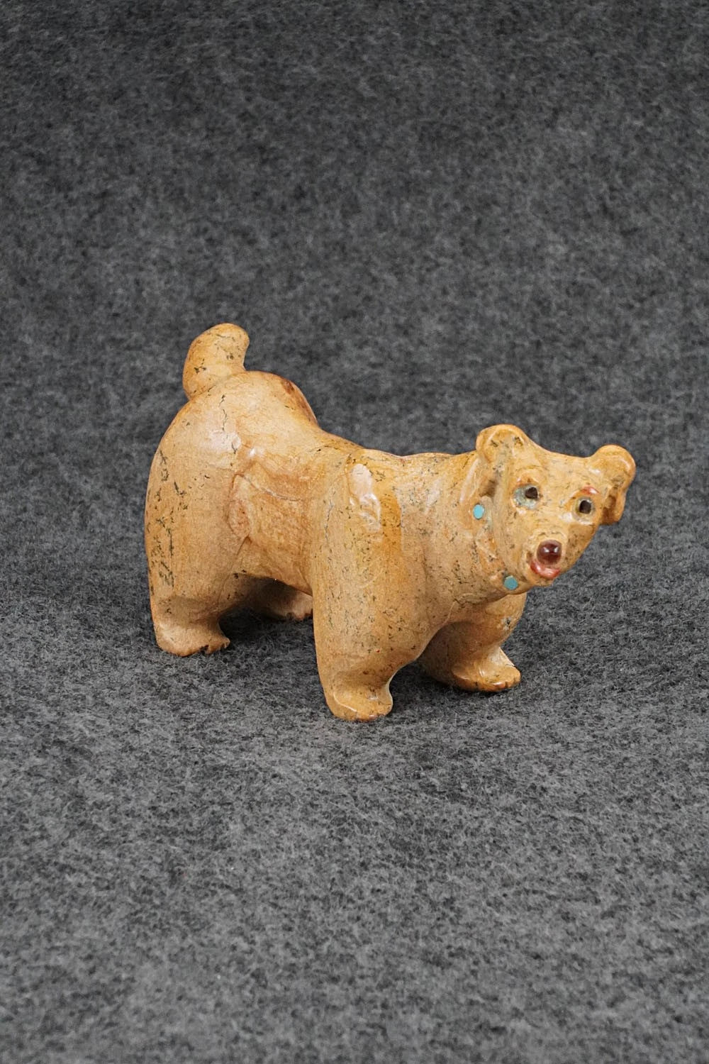 Dog Zuni Fetish Carving - Freddie Leekya