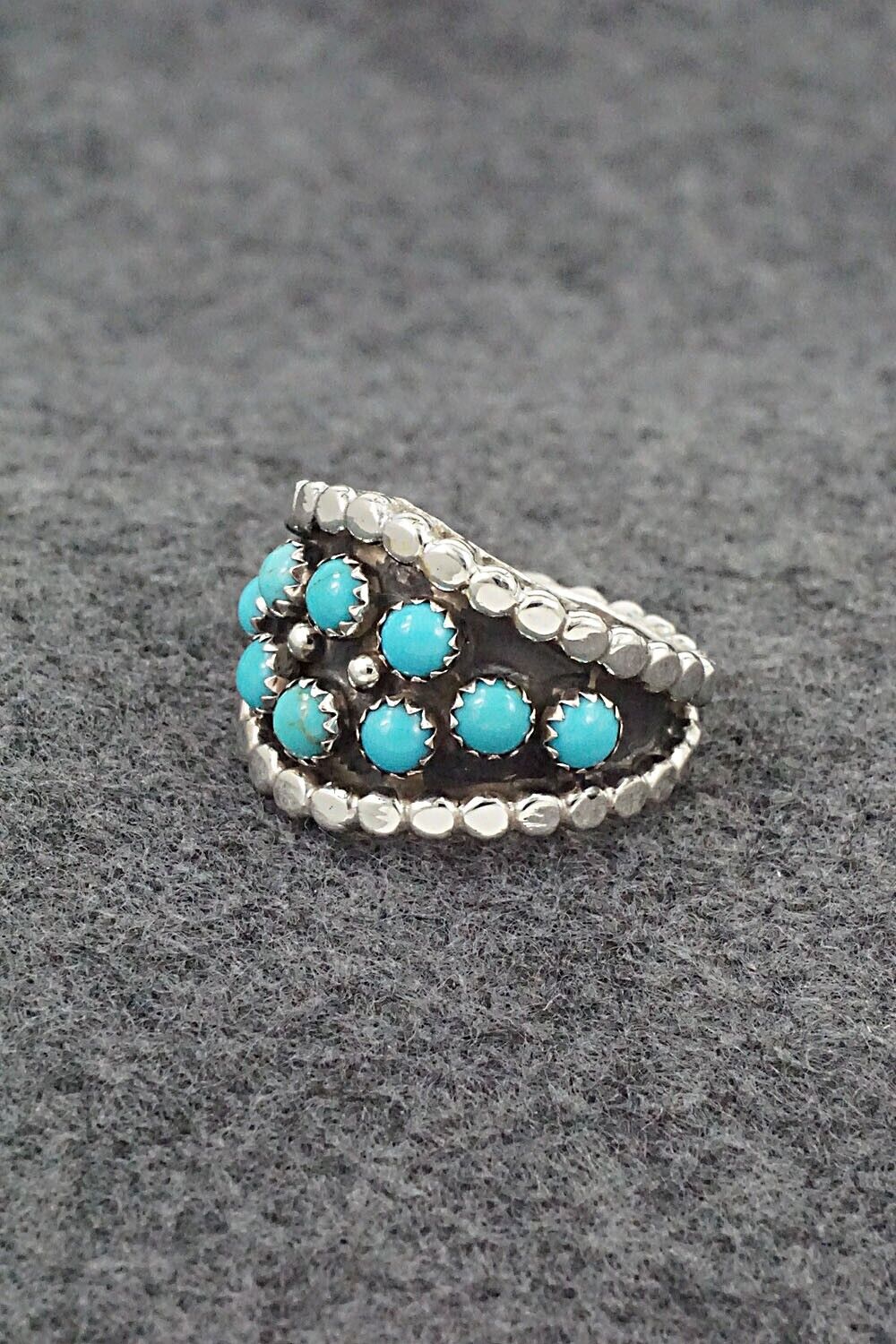 Turquoise & Sterling Silver Ring - Thomas Yazzie - Size 9
