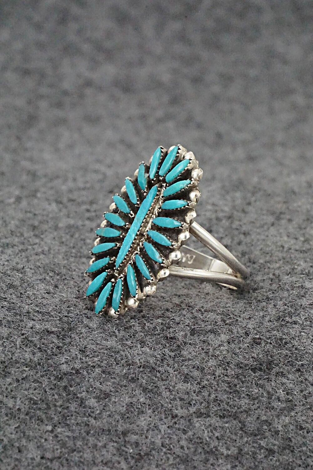 Turquoise & Sterling Silver Ring - Lorena Peina - Size 8