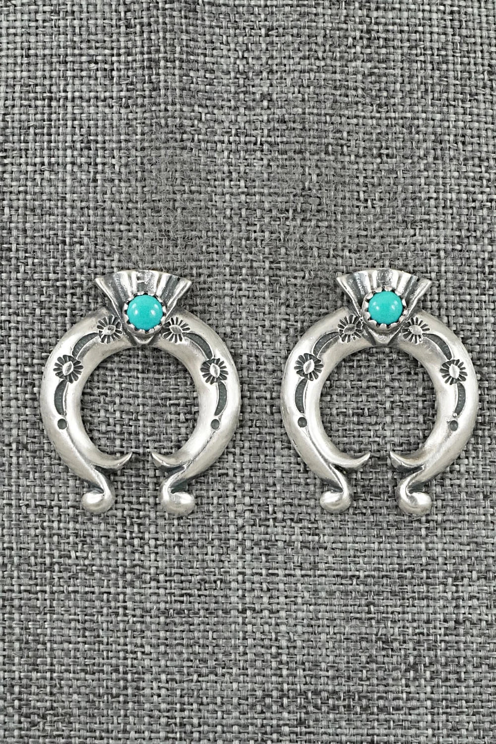Turquoise & Sterling Silver Earrings - Adrienne Gordon