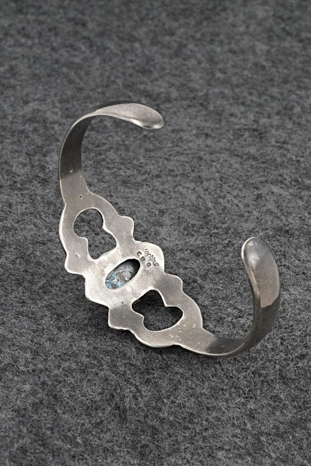 Turquoise & Sterling Silver Bracelet - Eugene Gruber
