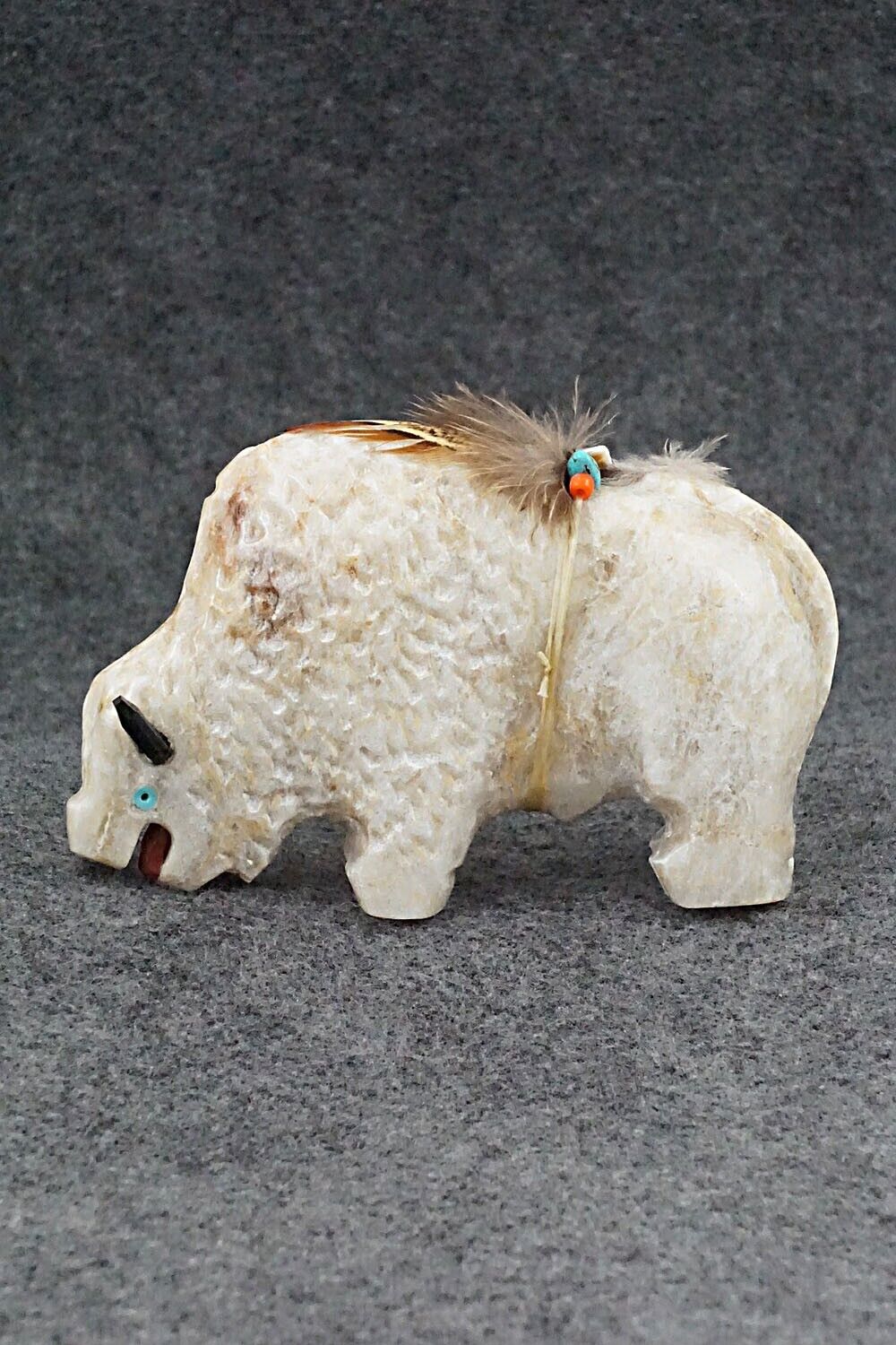 Buffalo Navajo Fetish Carving - Ben Livingston