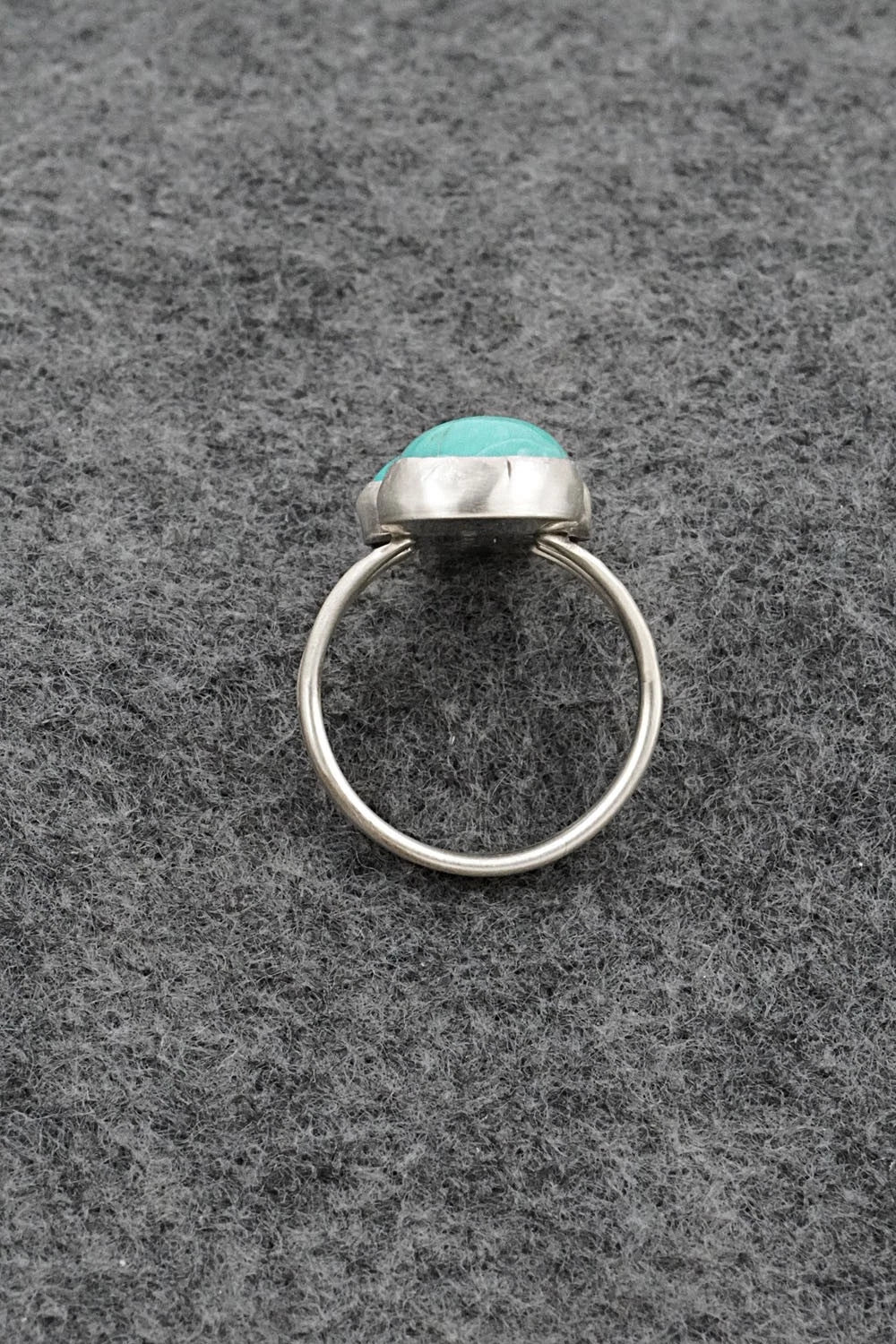 Turquoise & Sterling Silver Ring - Verley Betone - Size 8