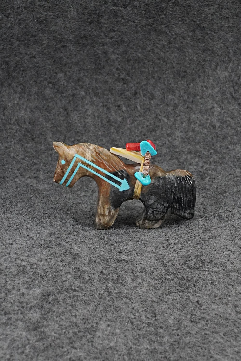 Horse Zuni Fetish Carving - Rodney Laiwakete