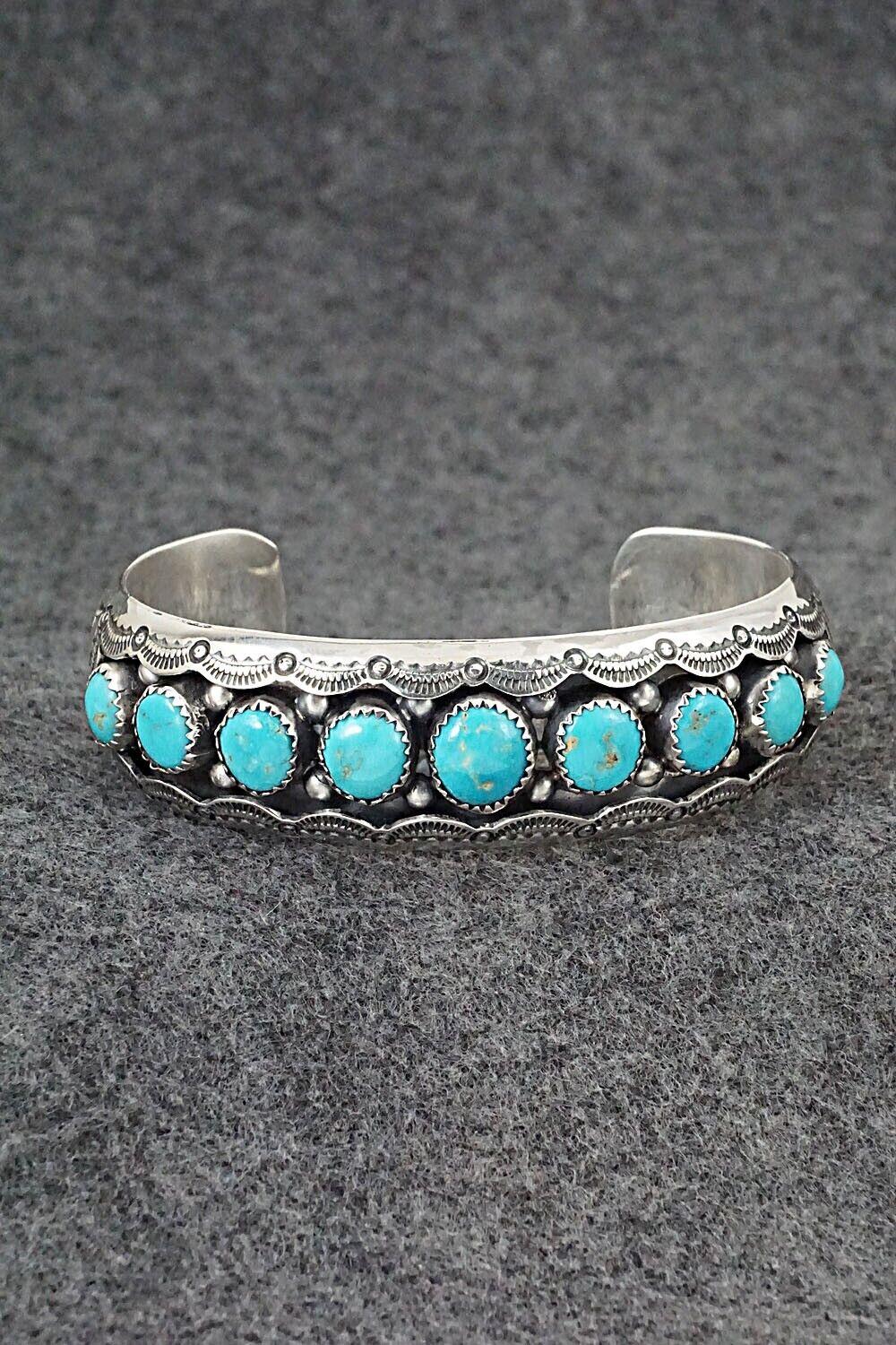 Turquoise & Sterling Silver Bracelet - Wilbert Muskett Sr.