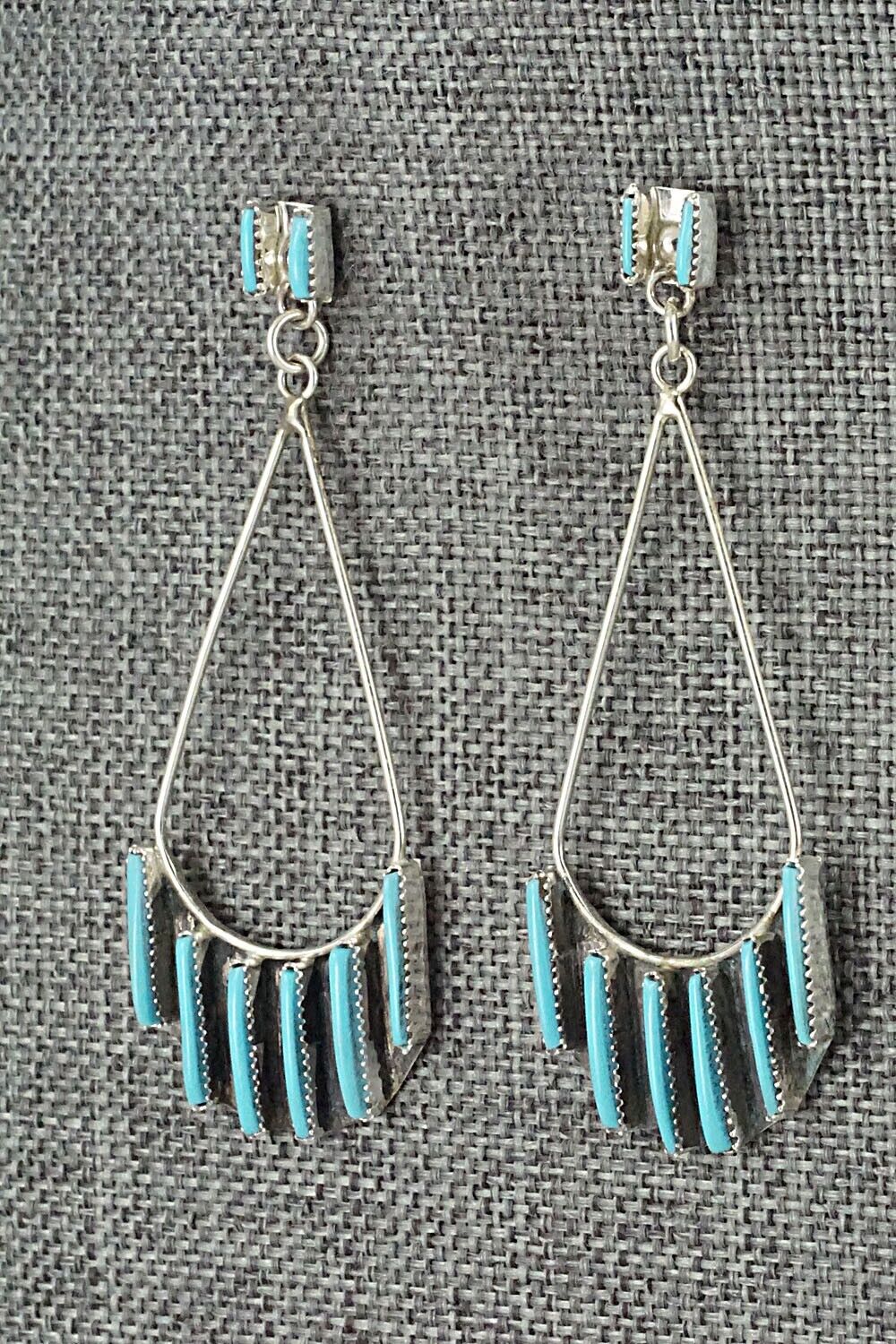 Turquoise & Sterling Silver Earrings - Ashley Laate