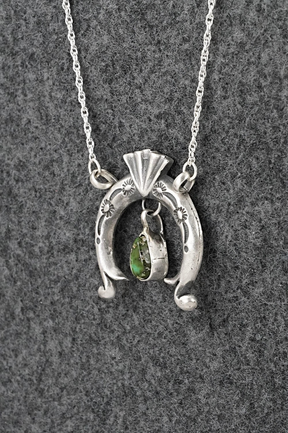 Turquoise & Sterling Silver Necklace - Gary Shorty