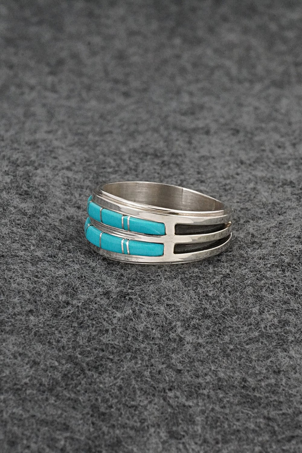 Turquoise & Sterling Silver Ring - Wilbert Muskett Jr. - Size 11