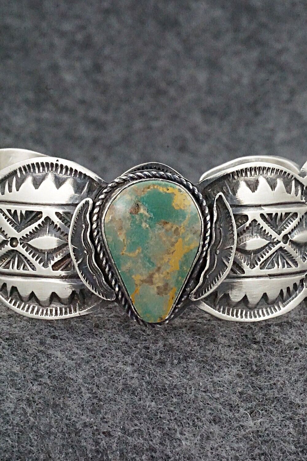 Turquoise & Sterling Silver Bracelet - Leonard Maloney