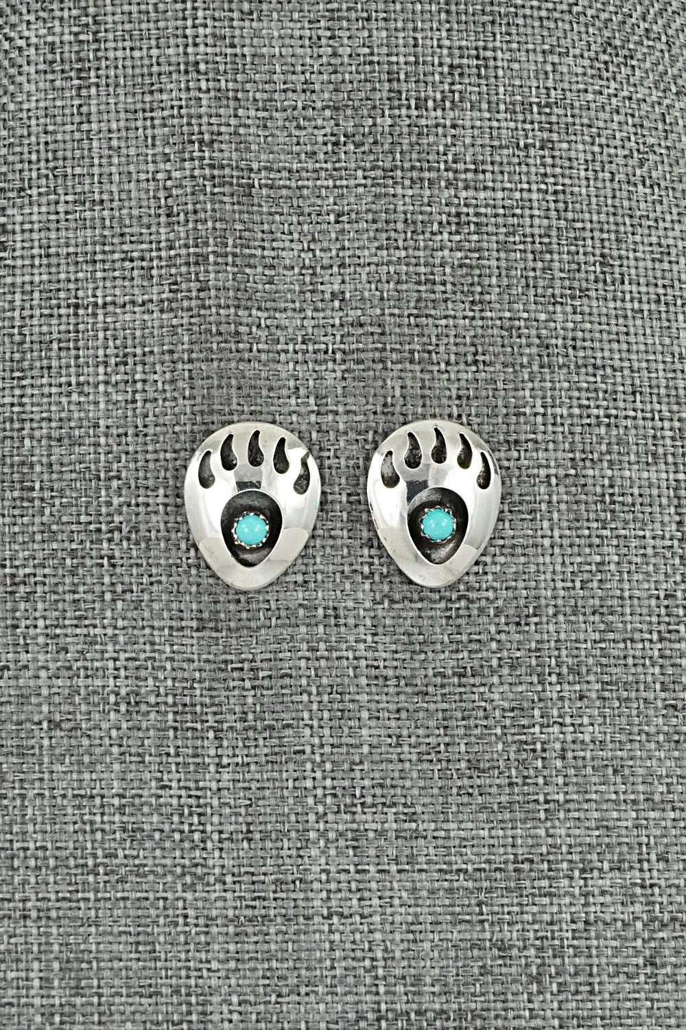 Turquoise & Sterling Silver Earrings - Sandra Parker