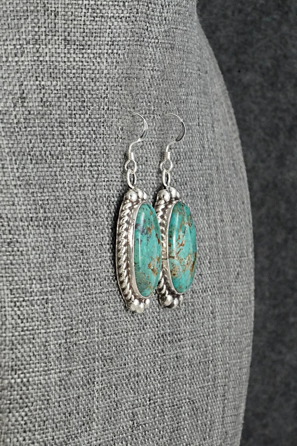 Turquoise & Sterling Silver Earrings - Antwone Brown