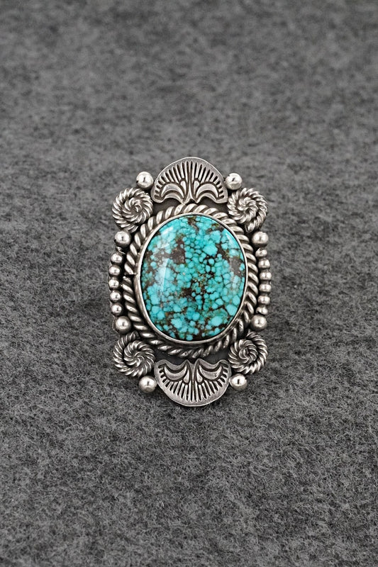 Turquoise & Sterling Silver Ring - Michael Calladitto - Size 9