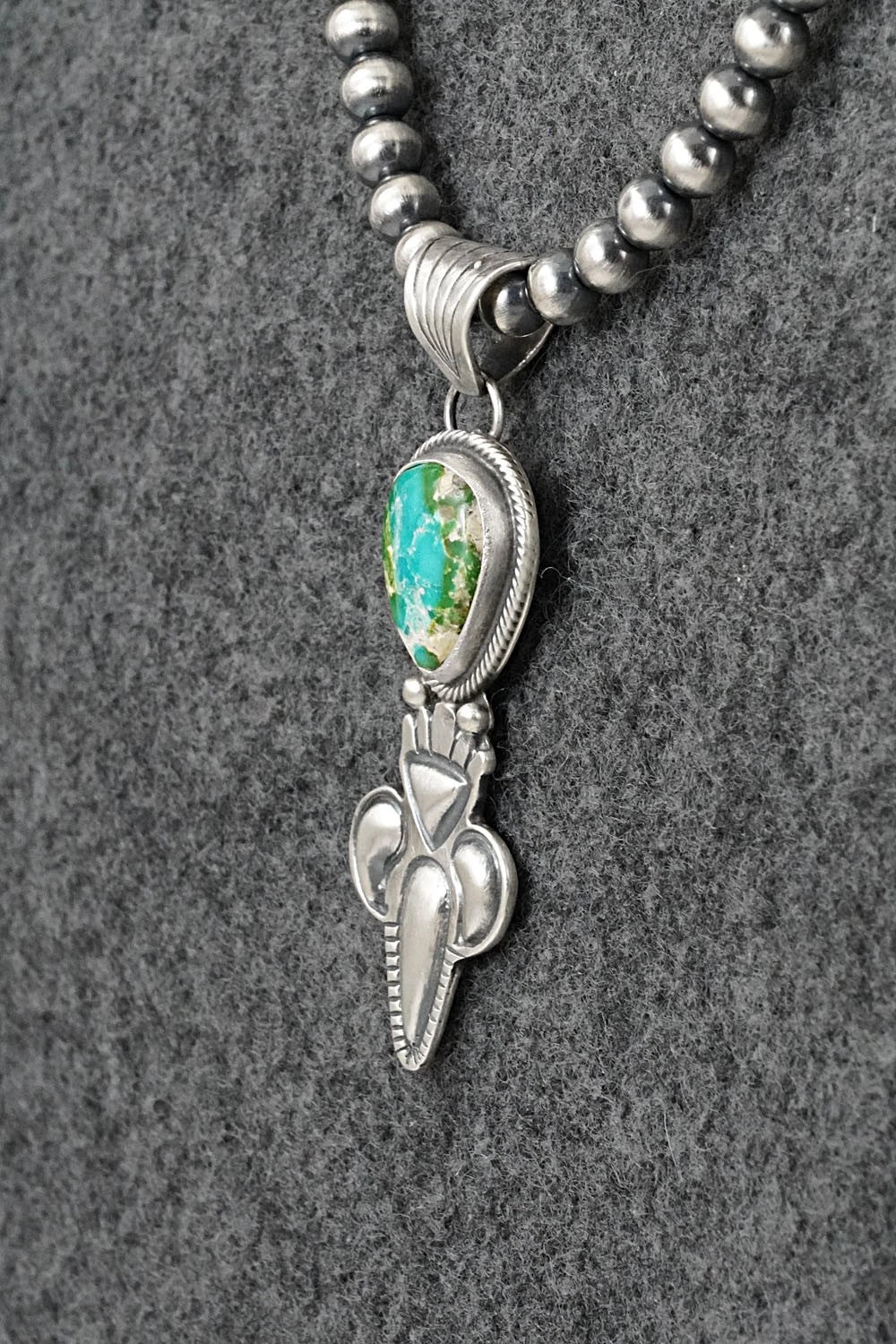 Turquoise & Sterling Silver Necklace - Gary Shorty