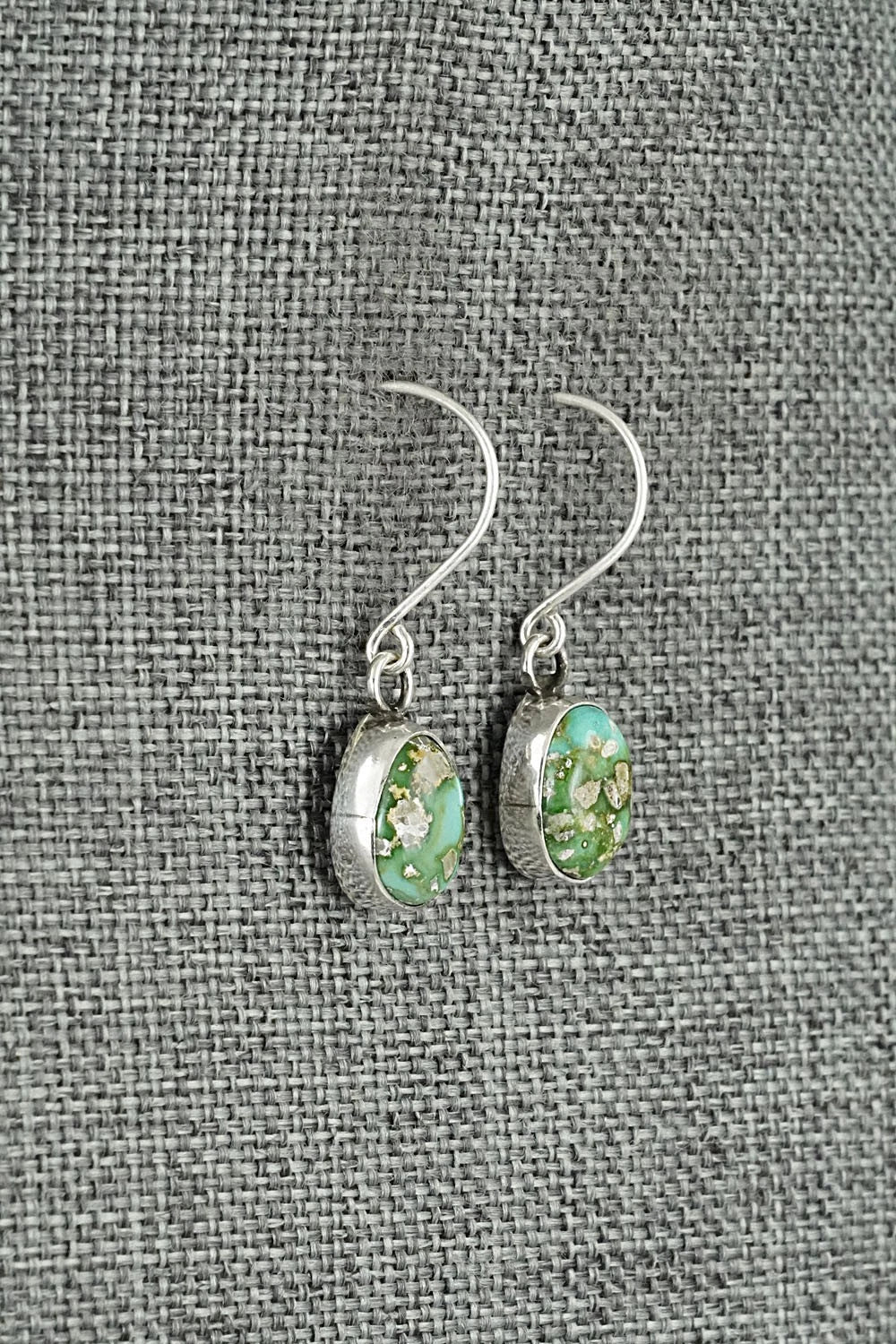 Turquoise & Sterling Silver Earrings - Rosemary Saunders