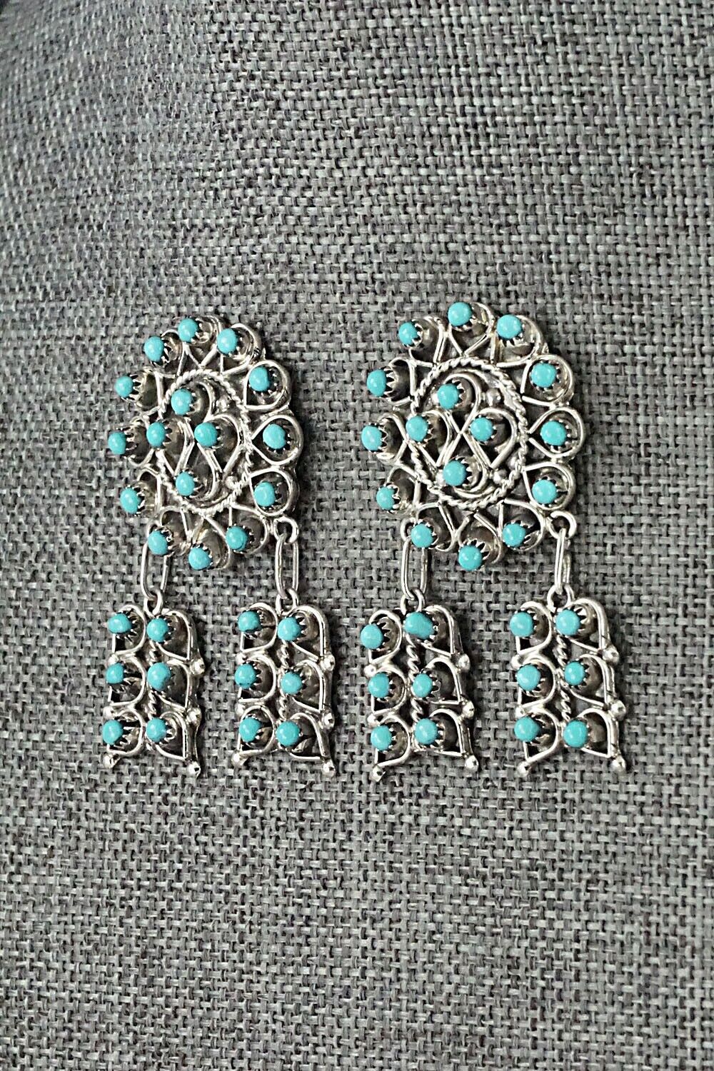 Turquoise & Sterling Silver Earrings - Wayne Johnson