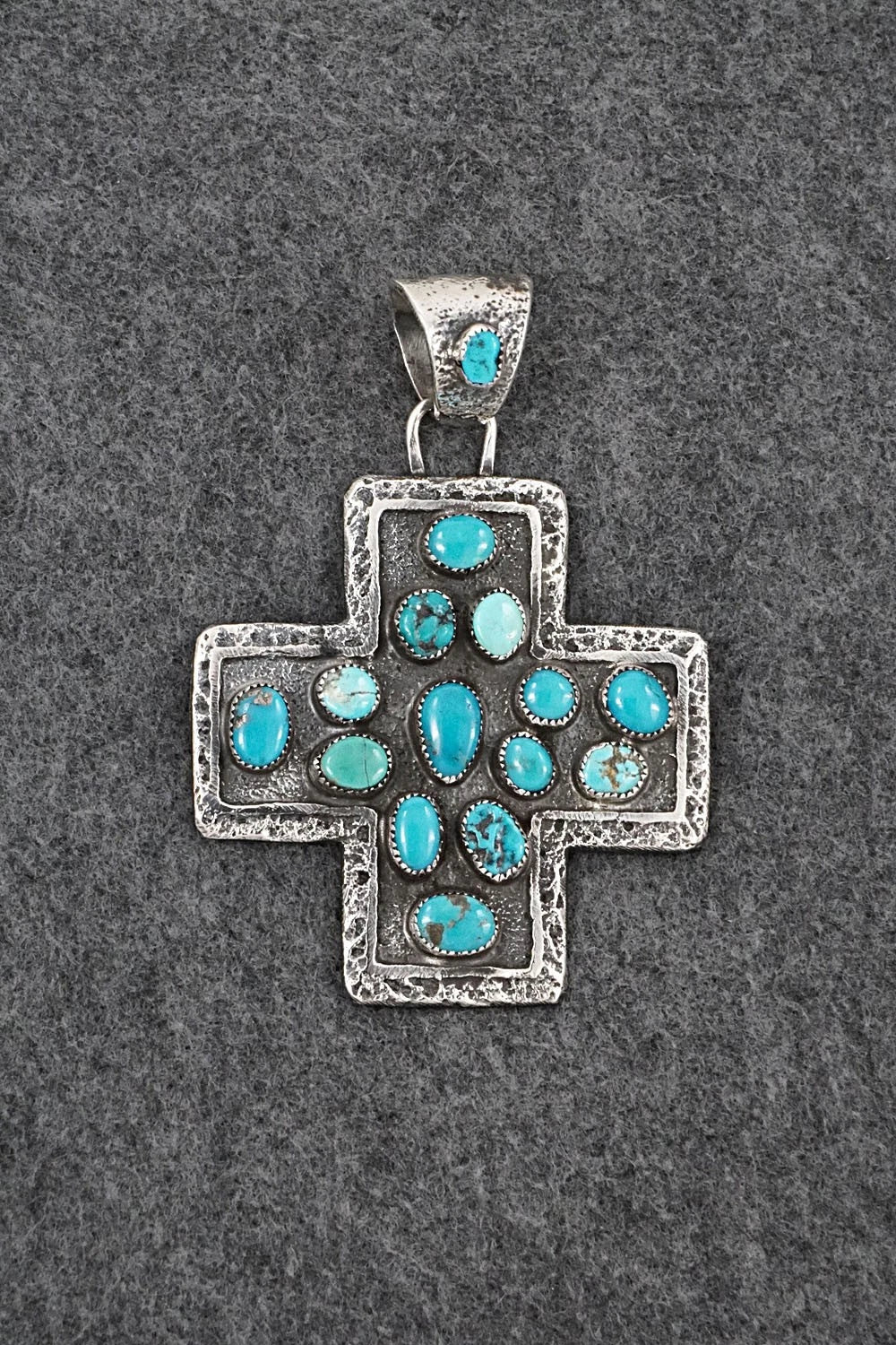 Turquoise & Sterling Silver Pendant - Delbert Arviso