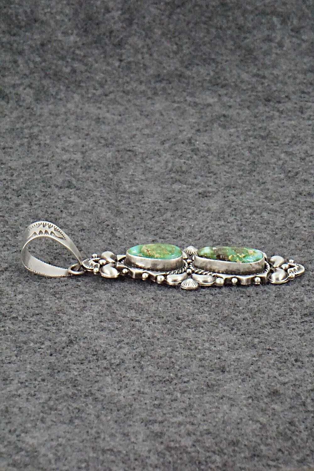 Turquoise and Sterling Silver Pendant - Derrick Gordon