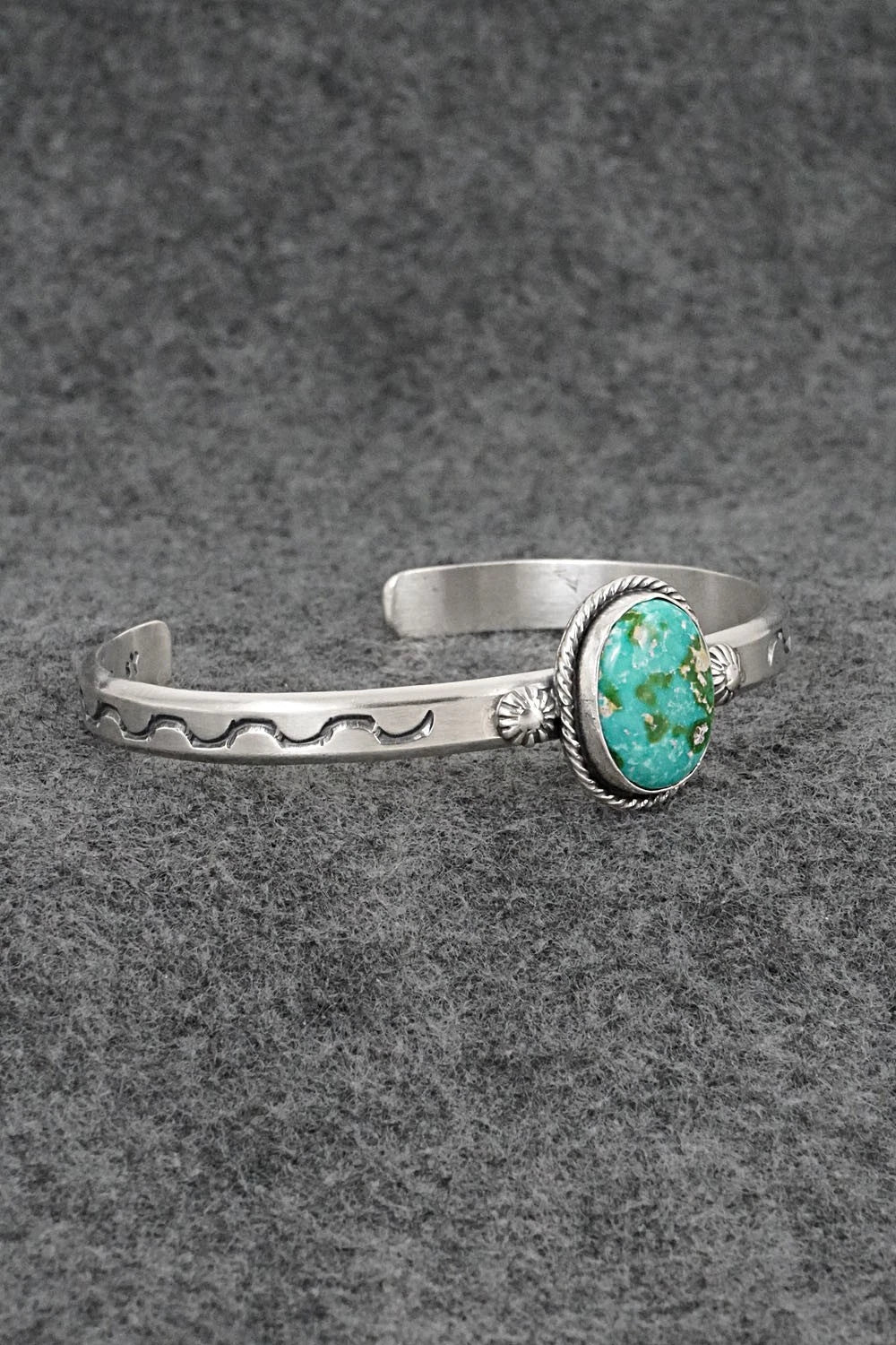 Turquoise & Sterling Silver Bracelet - Samuel Yellowhair