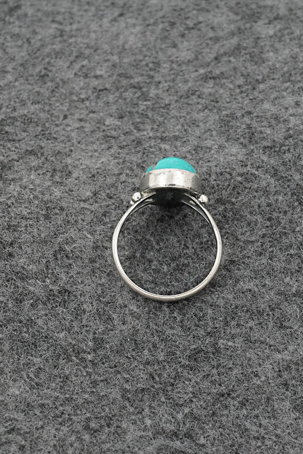 Turquoise and Sterling Silver Ring - Jerryson Henio - Size 7