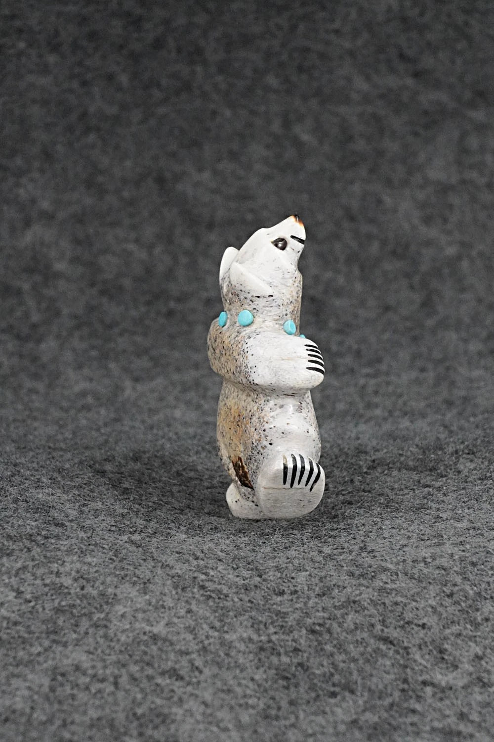 Dancing Bear Zuni Fetish Carving - Claudia Peina