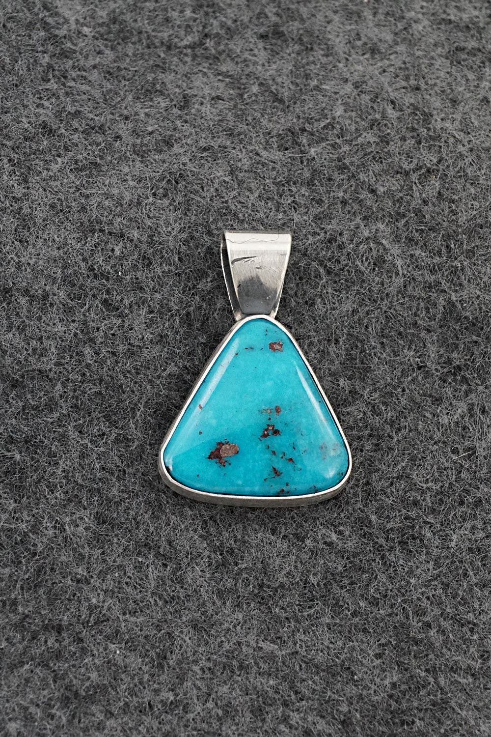 Turquoise & Sterling Silver Pendant - Rena Begay