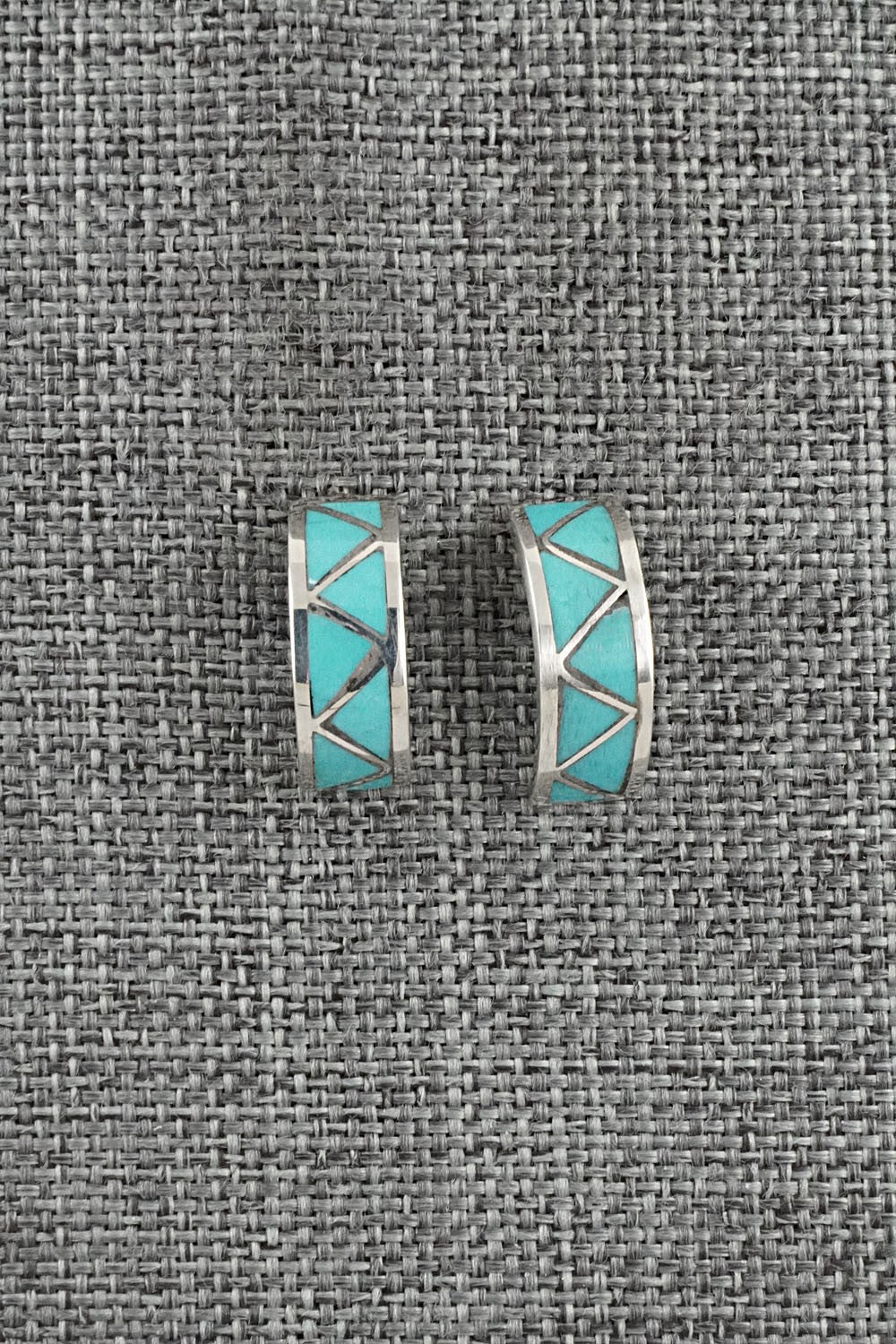 Turquoise & Sterling Silver Earrings - Charlene Sice