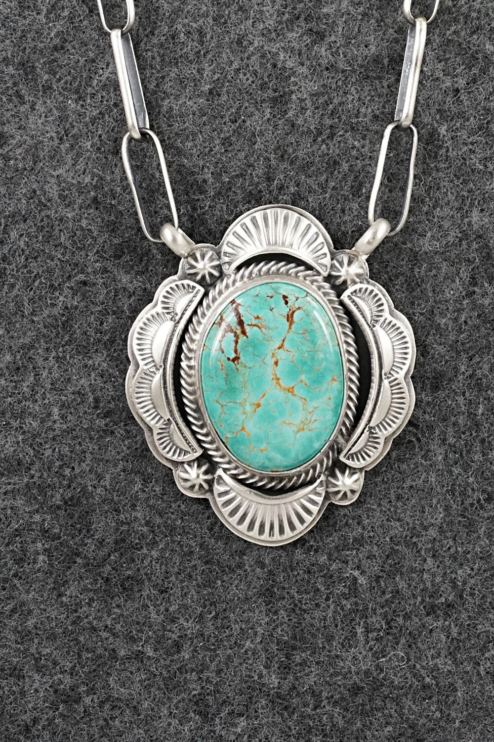 Turquoise & Sterling Silver Necklace - Randy Boyd