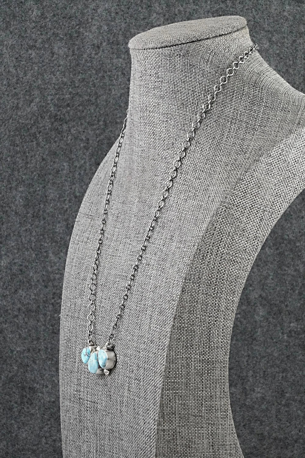 Turquoise & Sterling Silver Necklace - Darrin Livingston