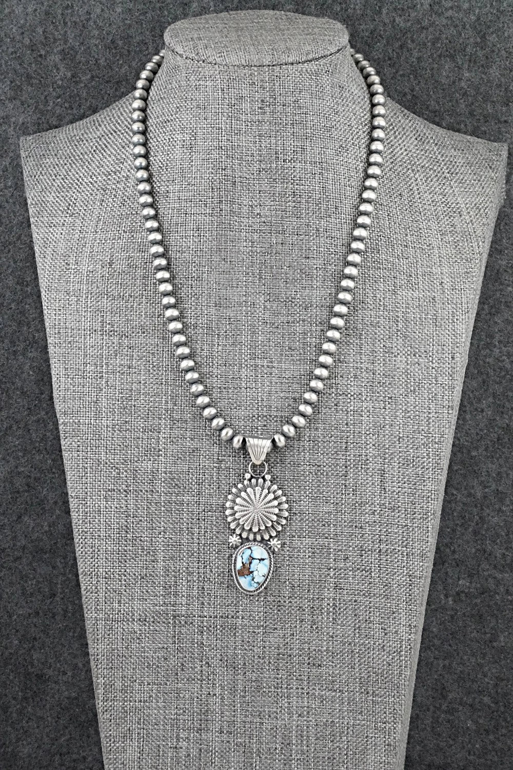Turquoise & Sterling Silver Necklace - Sharon McCarthy