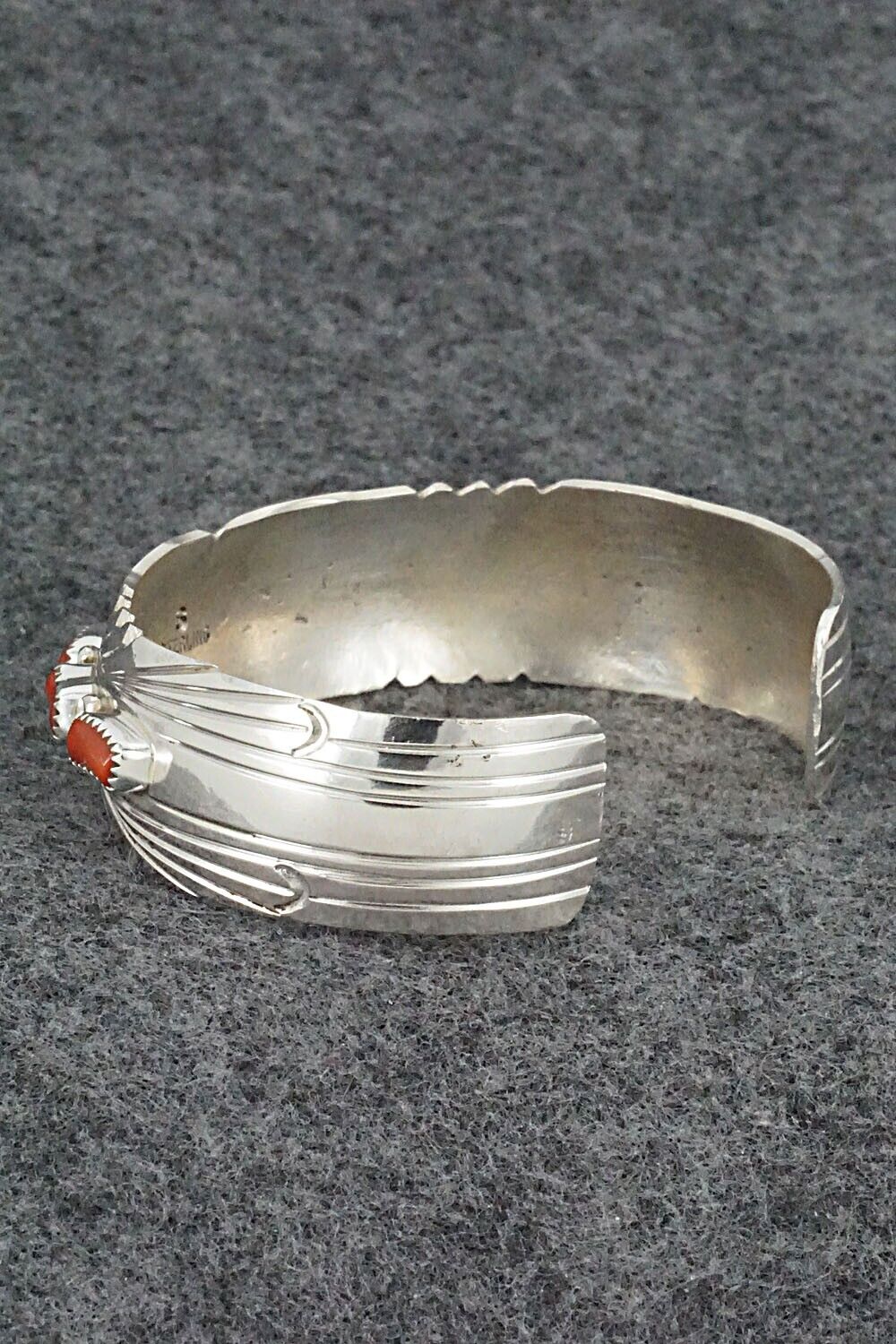 Coral & Sterling Silver Bracelet - David Segar