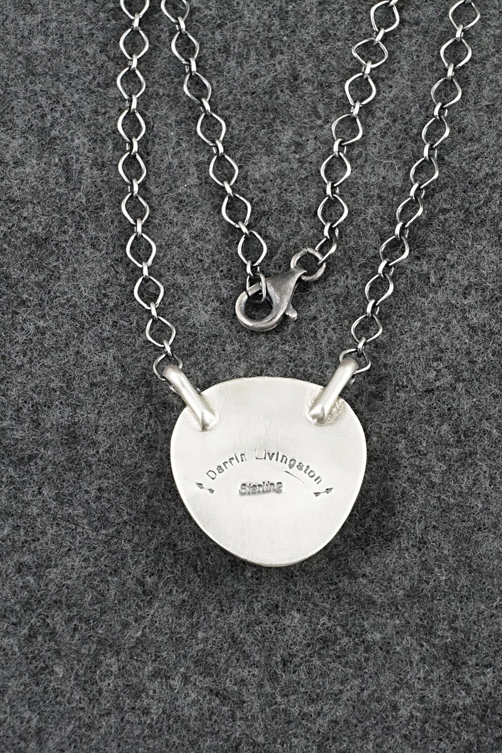 Turquoise & Sterling Silver Necklace - Darrin Livingston