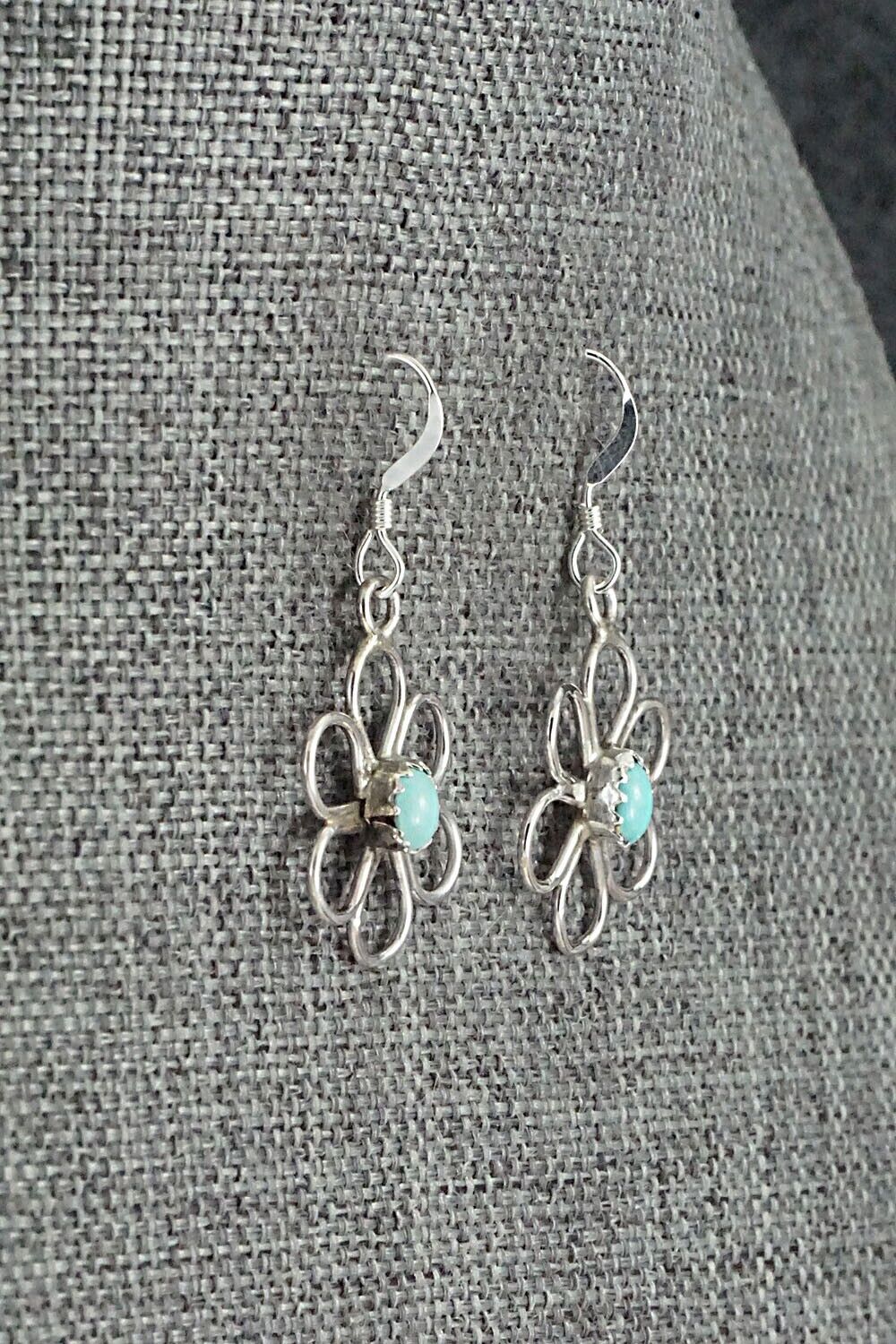 Turquoise & Sterling Silver Earrings - Shantel Bitsie