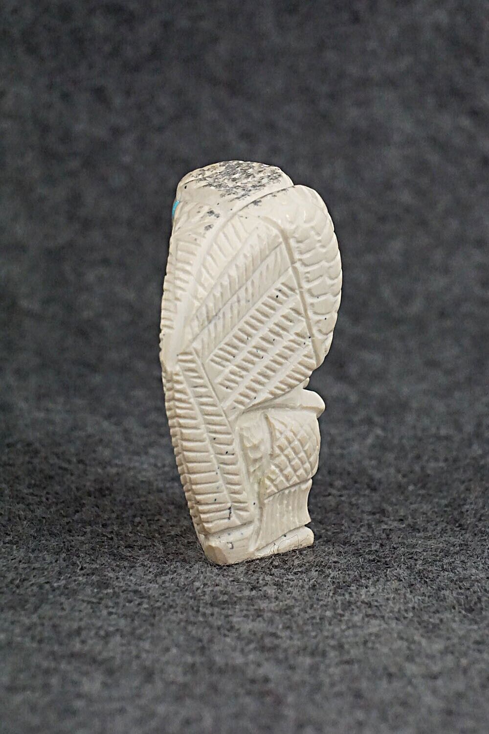 Eagle and Fish Zuni Fetish Carving - Carlton Kaamasee