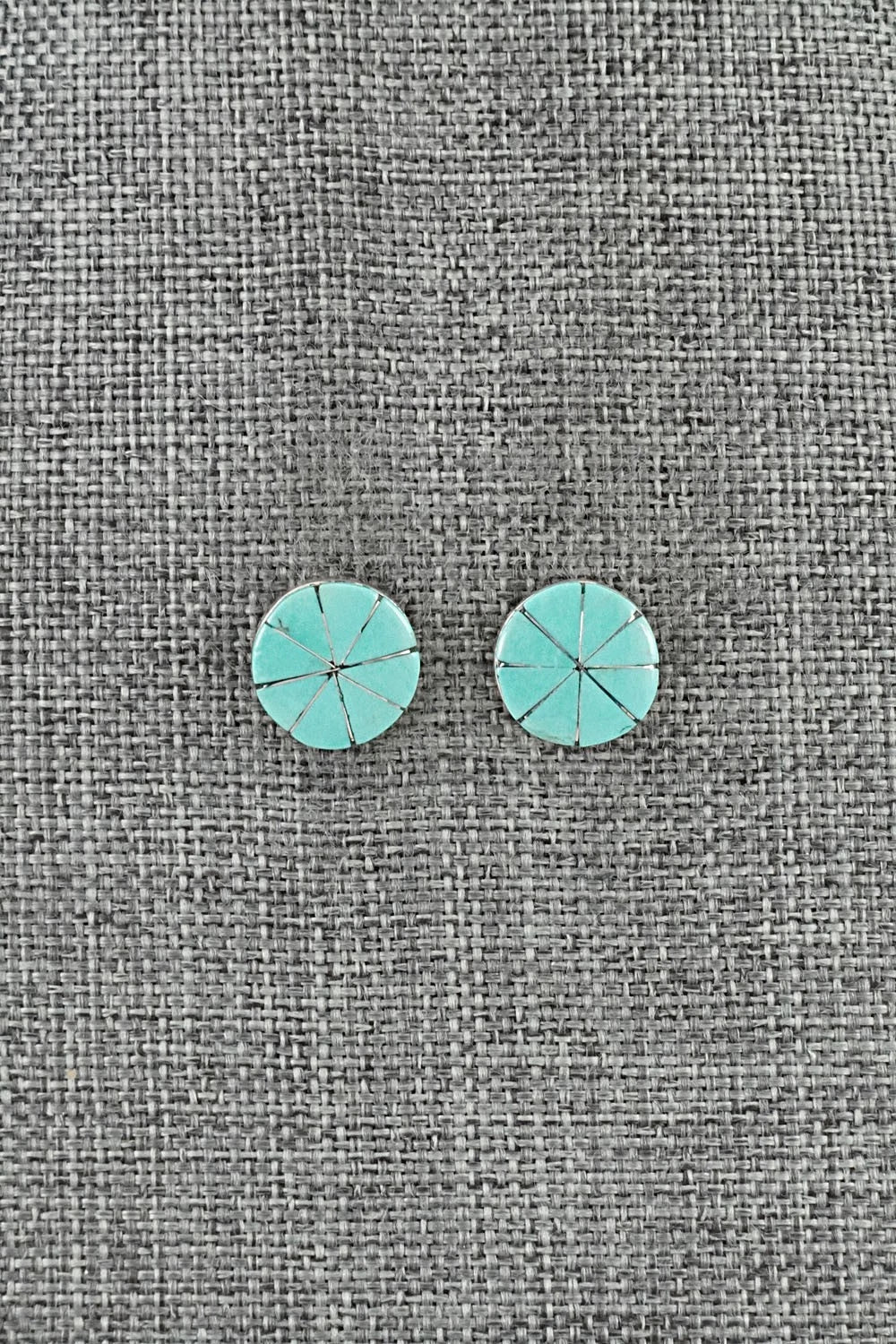 Turquoise & Sterling Silver Earrings - Johnson Laweka