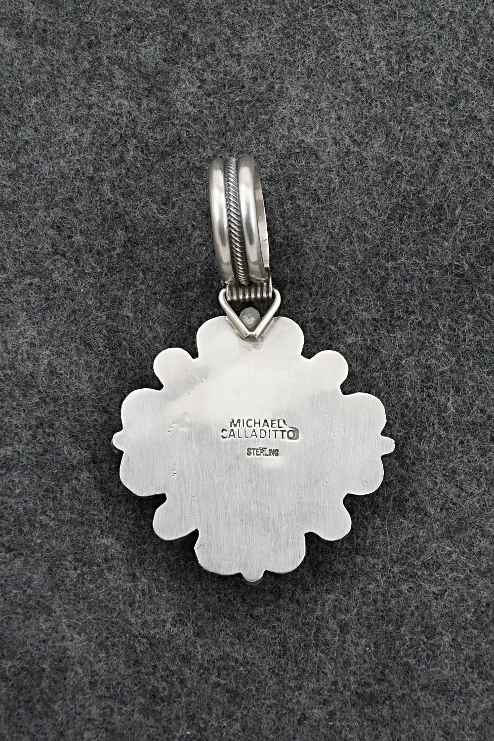 Turquoise & Sterling Silver Pendant - Michael Calladitto