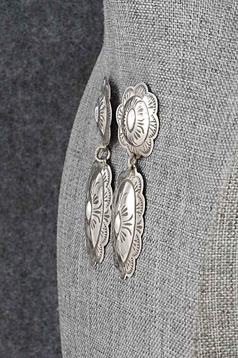 Sterling Silver Earrings - Bertha Begay