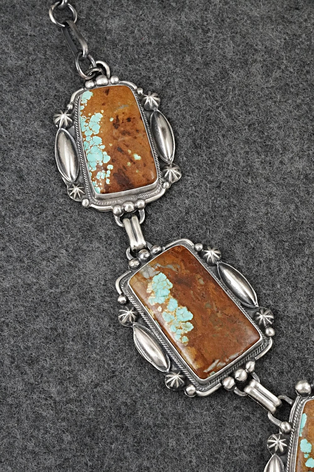 Turquoise & Sterling Silver Necklace and Earrings Set - Bob Becenti