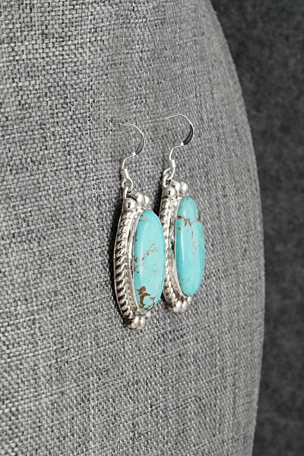 Turquoise & Sterling Silver Earrings - Antwone Brown