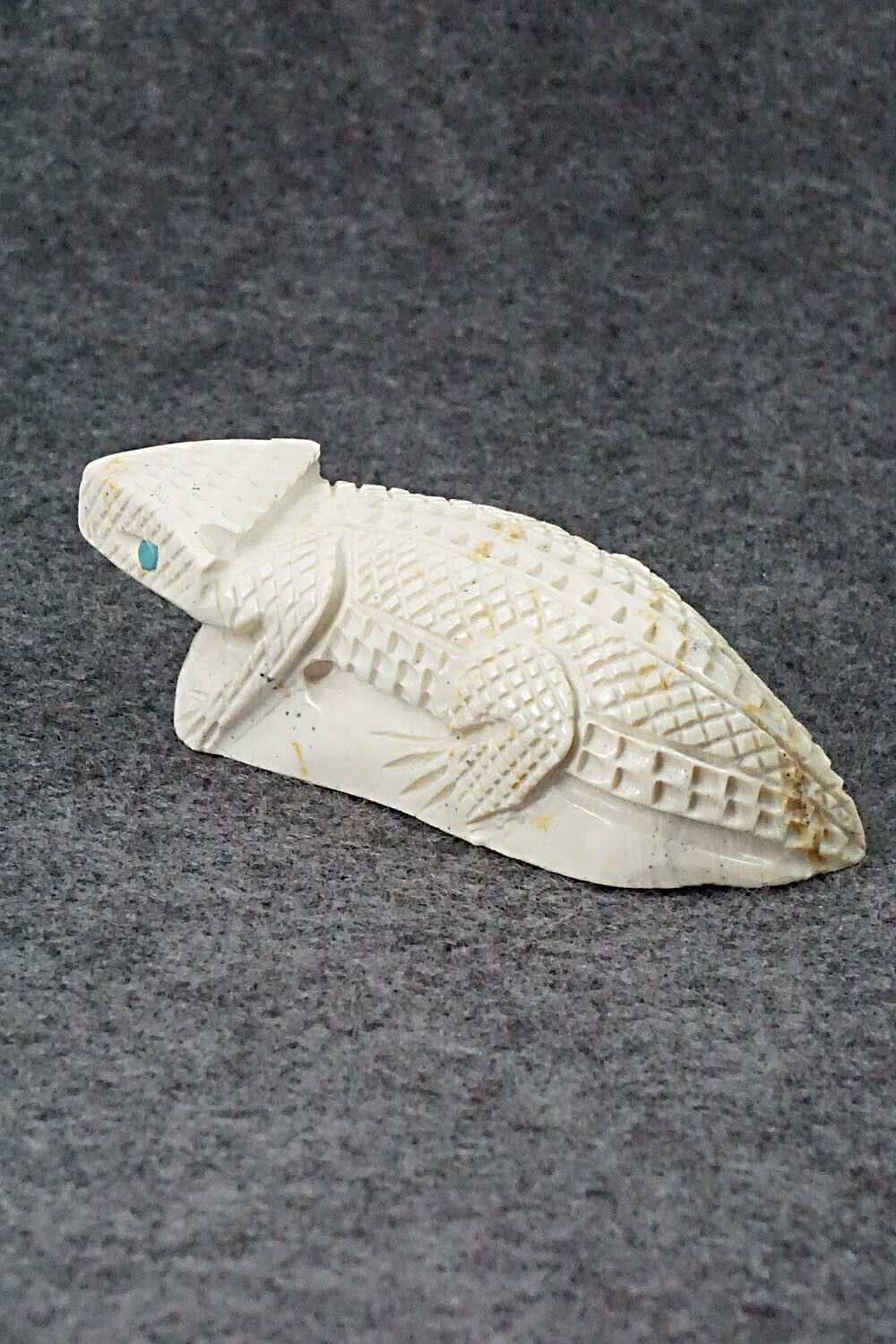 Horned Toad Zuni Fetish Carving - Jensen Charlie