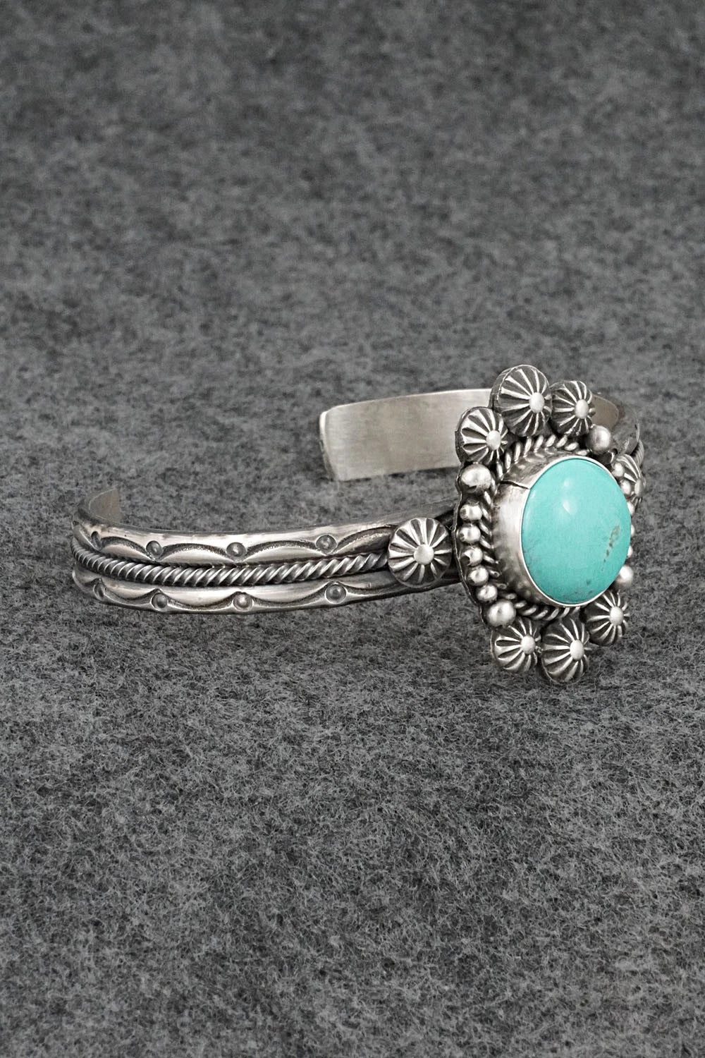 Turquoise & Sterling Silver Bracelet - Michael Calladitto