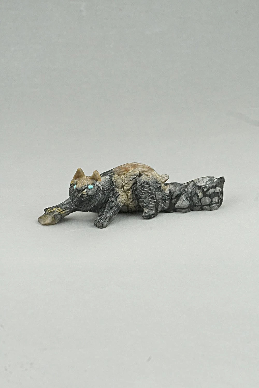 Bobcat Zuni Fetish Carving - Lance Cheama