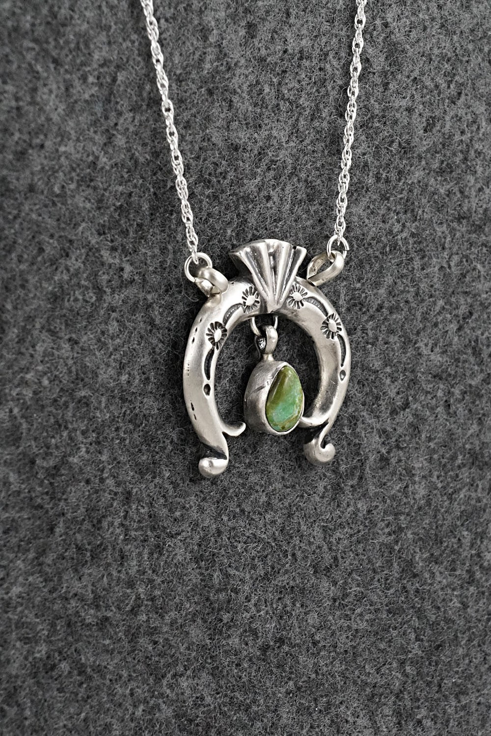 Turquoise & Sterling Silver Necklace - Gary Shorty