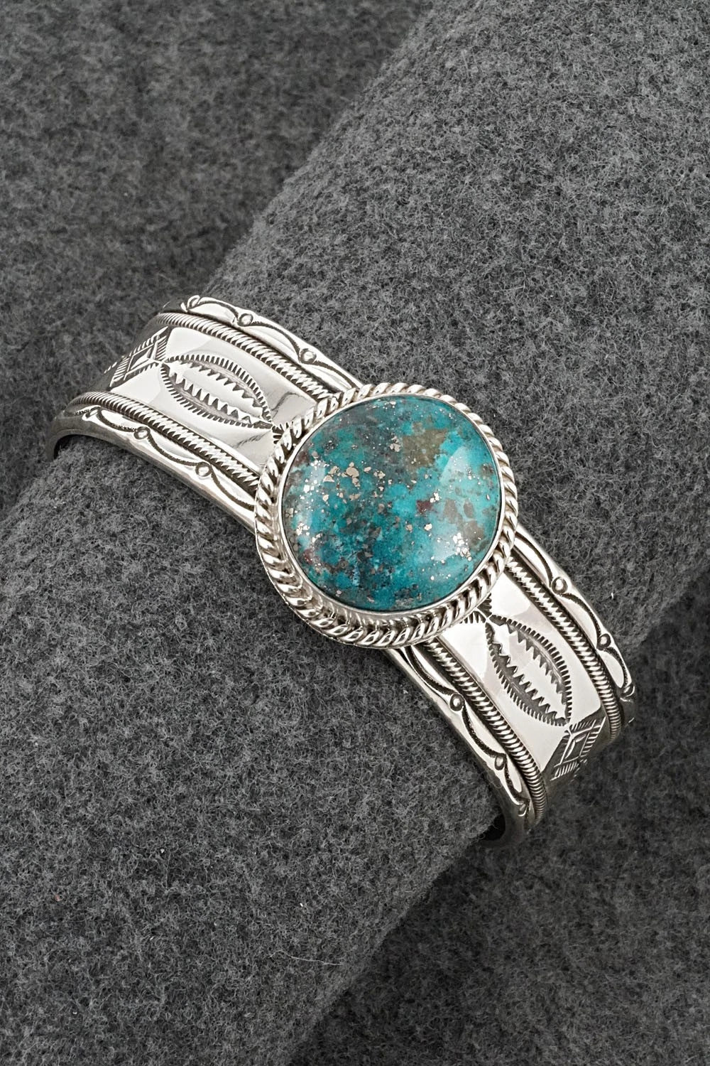 Turquoise & Sterling Silver Bracelet - Michael Calladitto